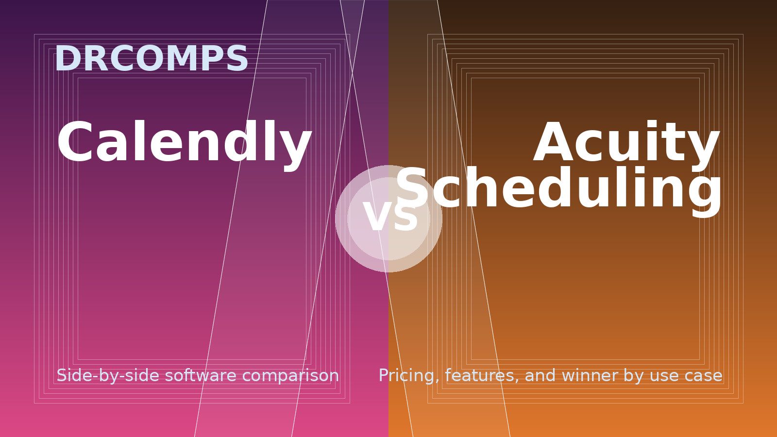 Calendly vs Acuity Scheduling comparison on software, pricing, and features.