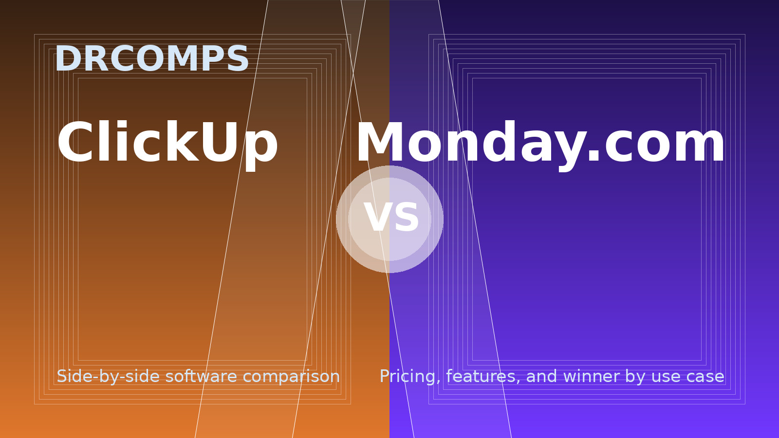 ClickUp vs Monday.com: Side-by-side software comparison focusing on pricing, features, and best use cases.