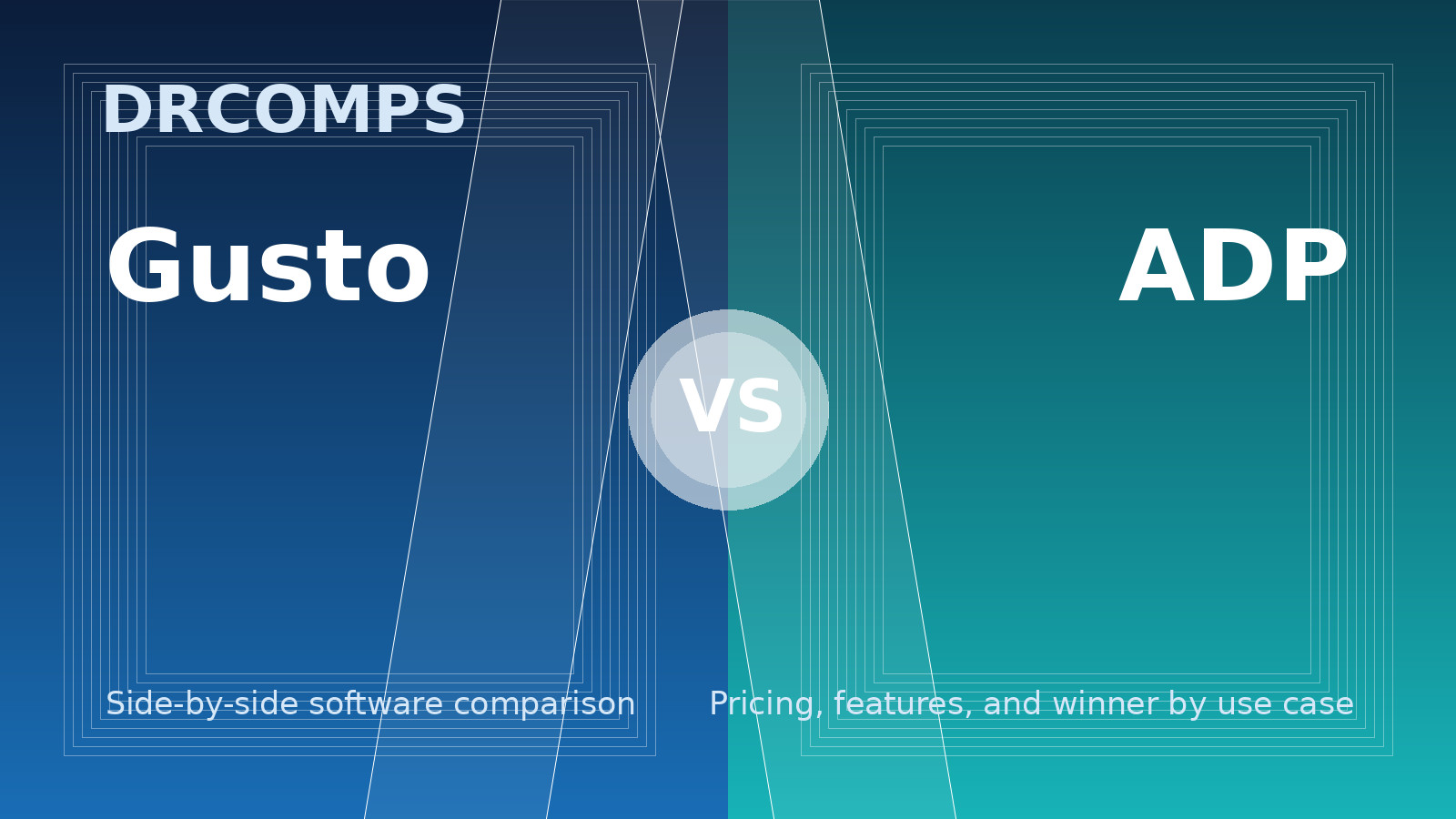 Gusto vs ADP: Side-by-side software comparison of pricing, features, and winner by use case.