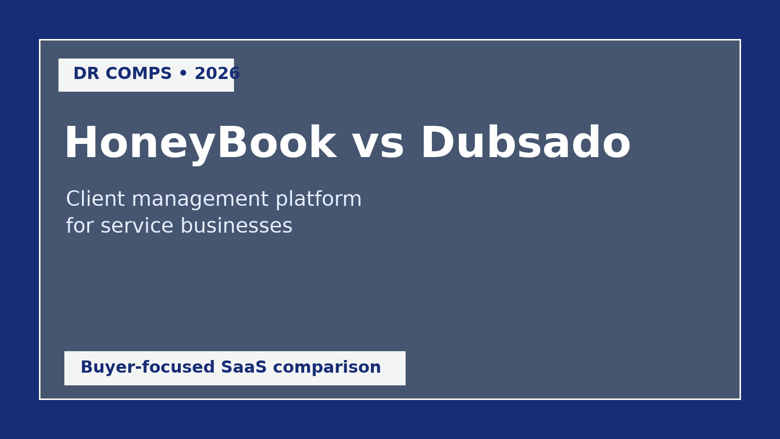 HoneyBook vs Dubsado (2026) featured image