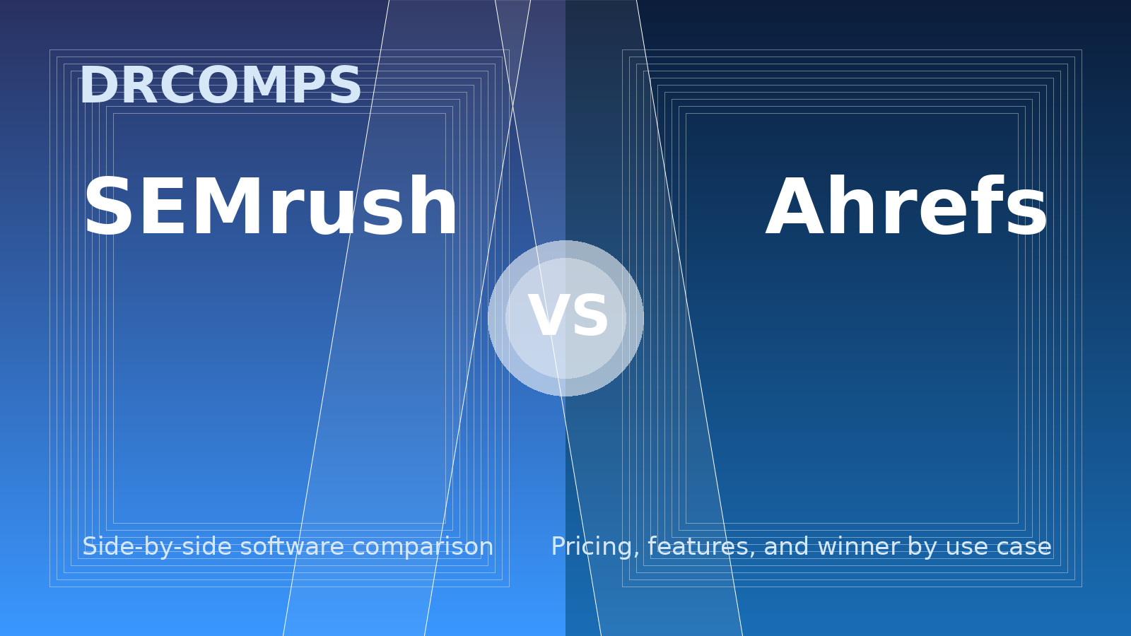 SEMrush vs Ahrefs: software comparison for pricing, features, and use case suitability.