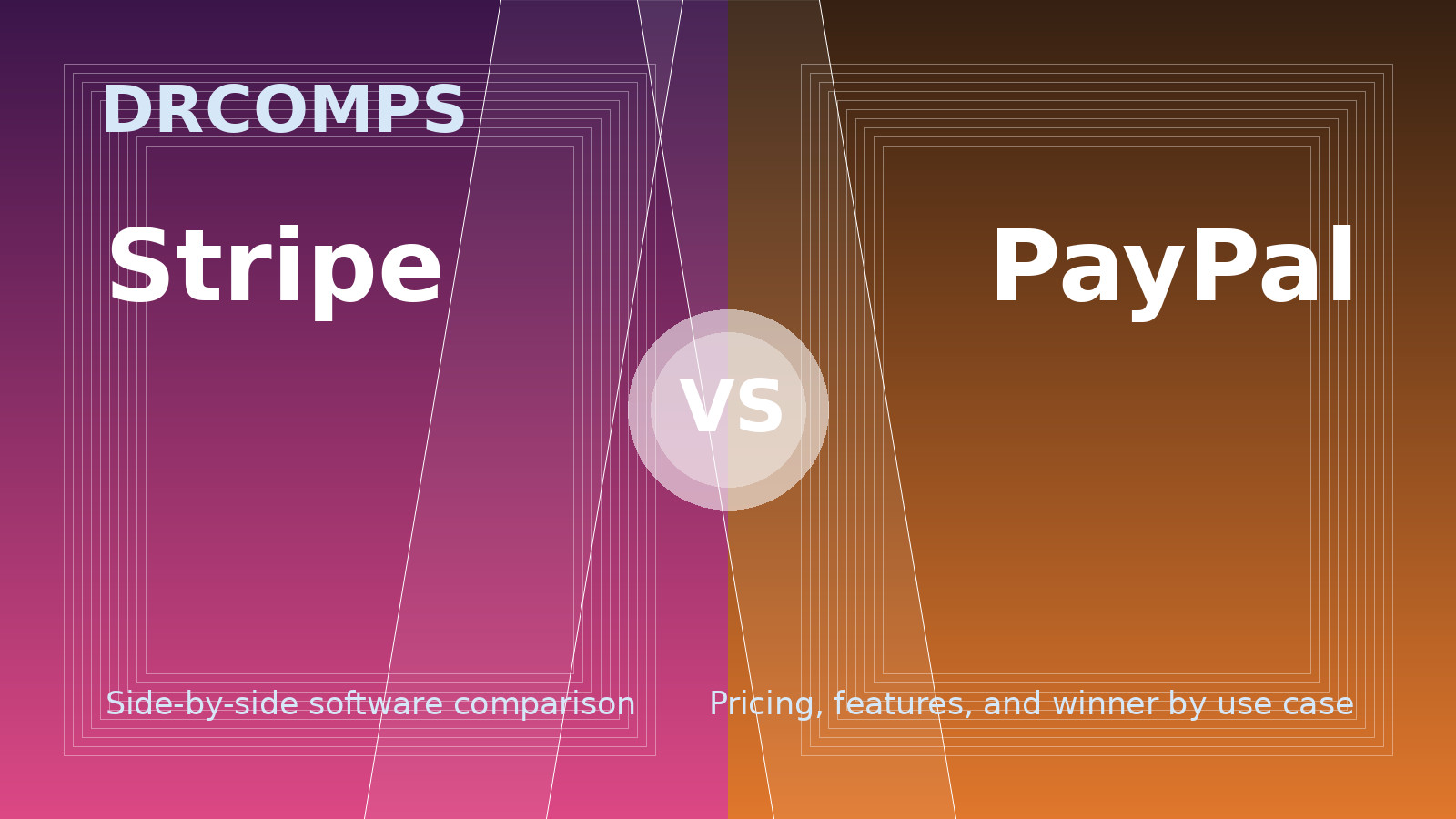 Stripe vs PayPal comparison: pricing, features, and use case analysis.