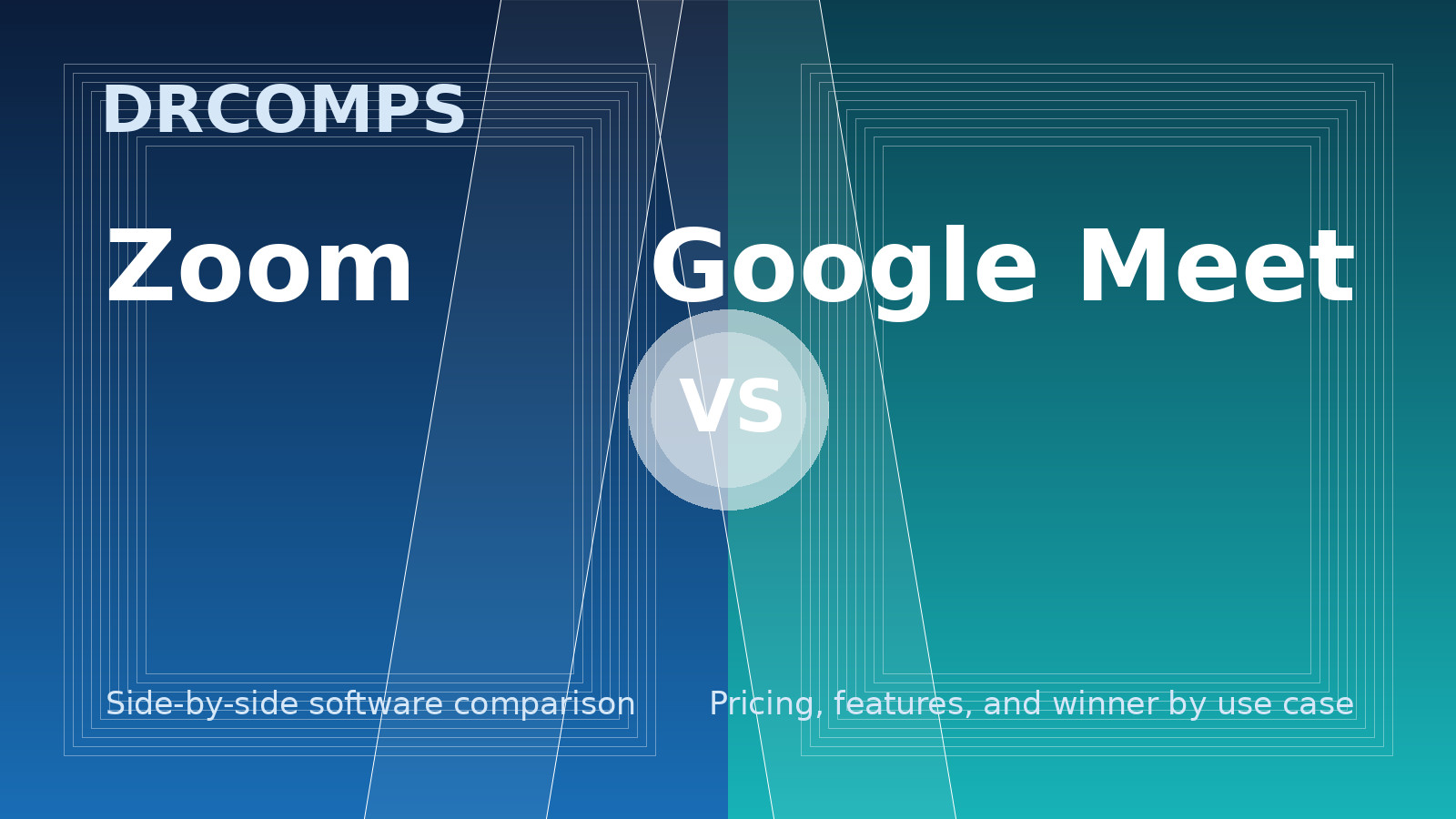 Zoom vs Google Meet: Side-by-side comparison of pricing, features, and winner by use case.