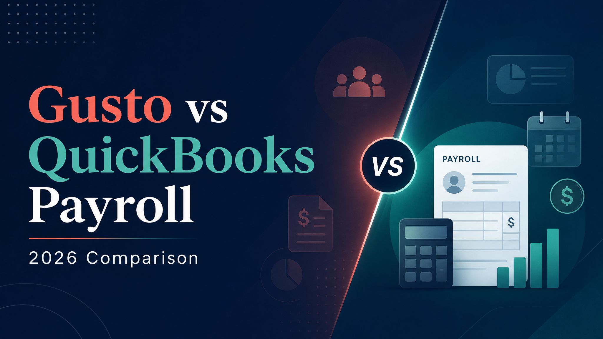 Gusto vs QuickBooks Payroll (2026) featured image