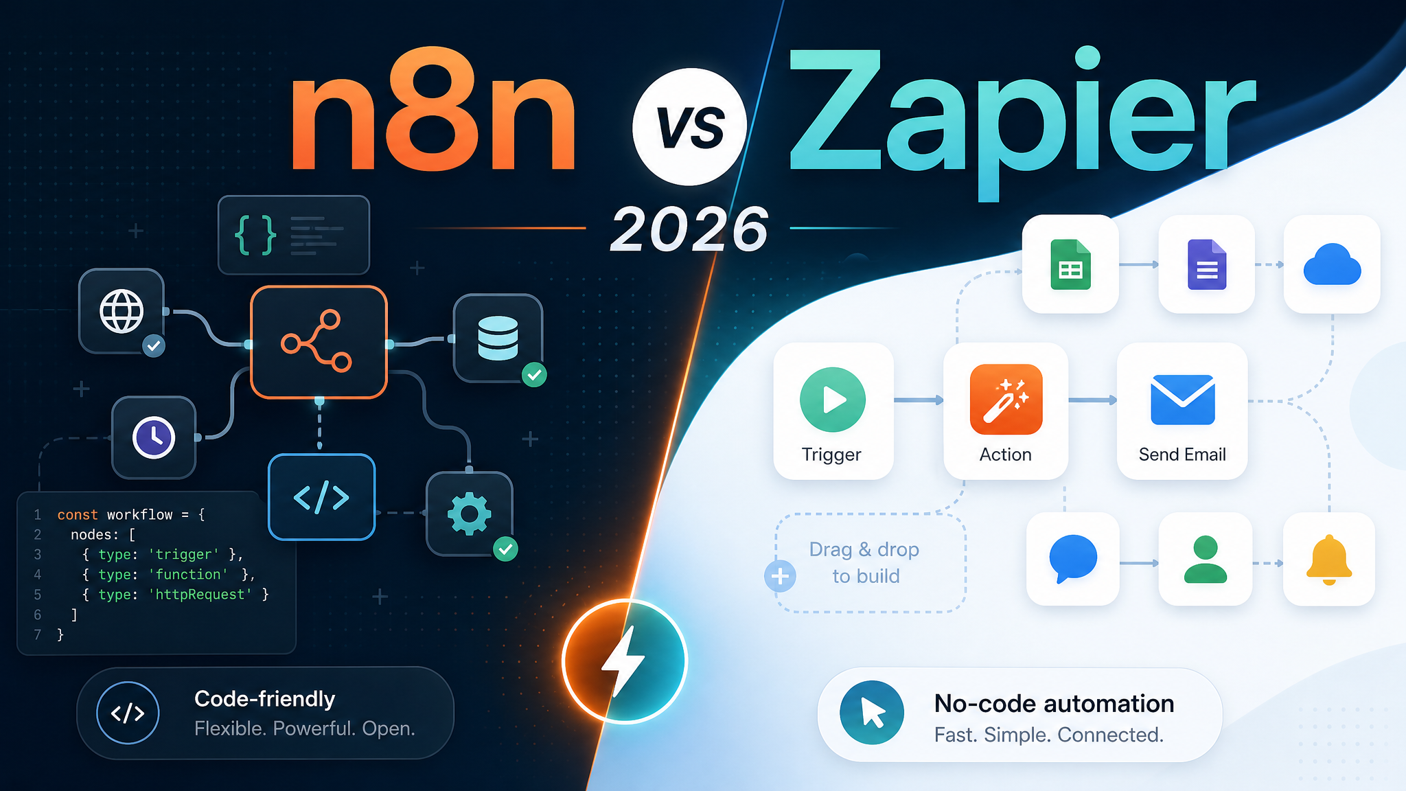 n8n vs Zapier (2026) featured image