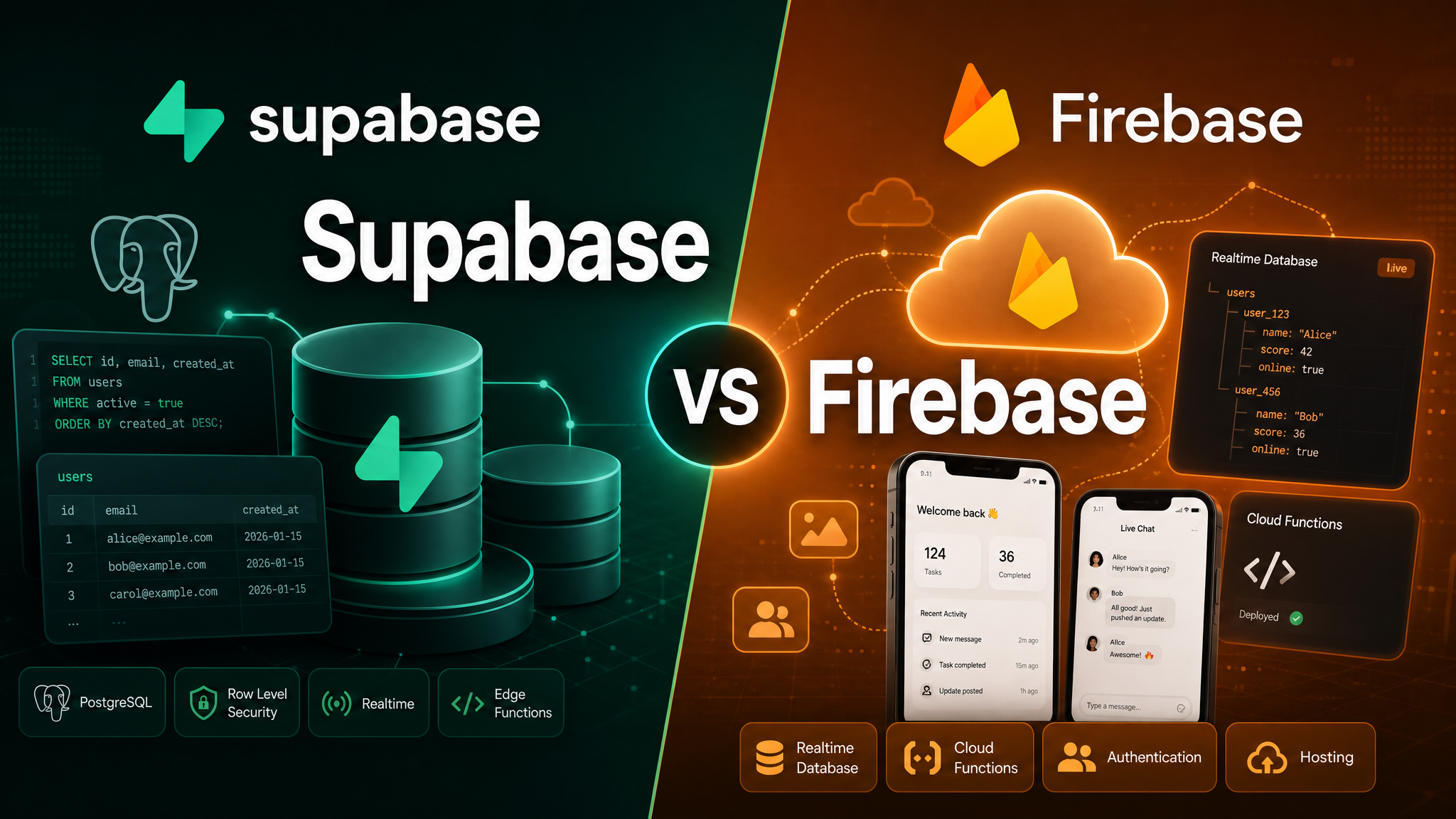 Supabase vs Firebase (2026) featured image