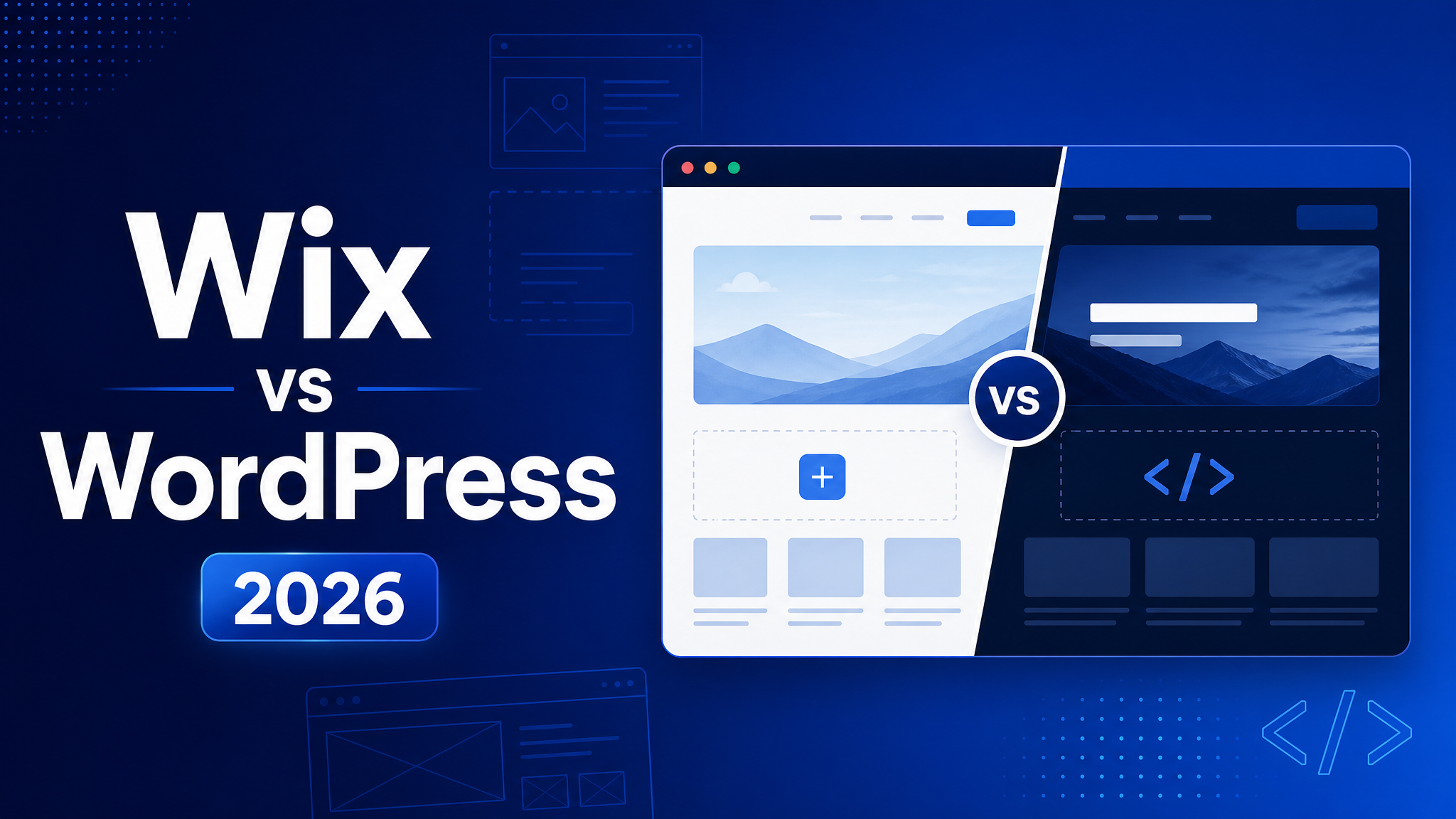 Wix vs WordPress (2026) featured image