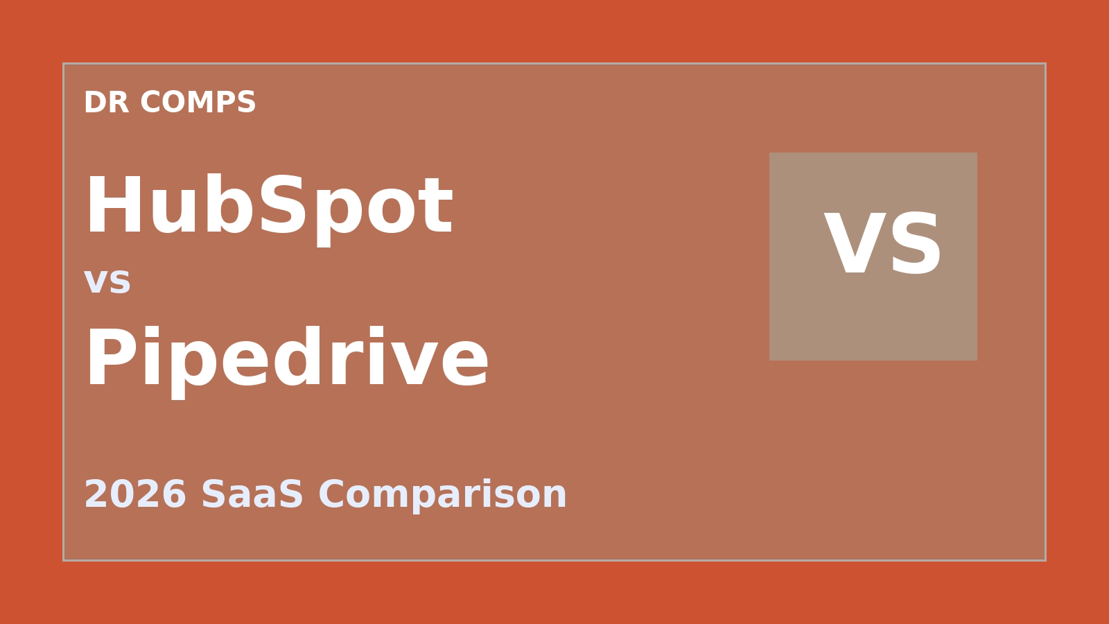 HubSpot vs Pipedrive (2026) featured image