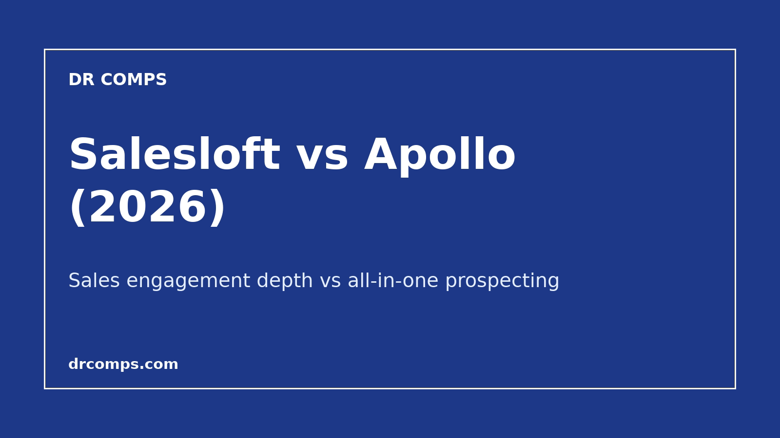Salesloft vs Apollo (2026) featured image
