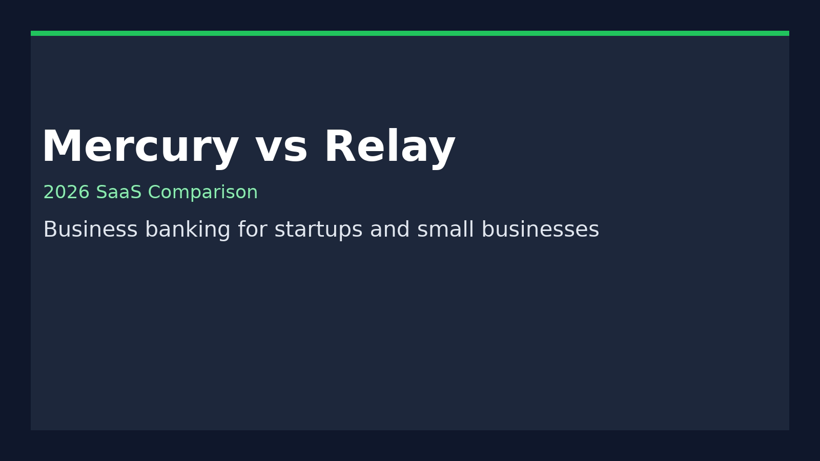 Mercury vs Relay (2026) featured image