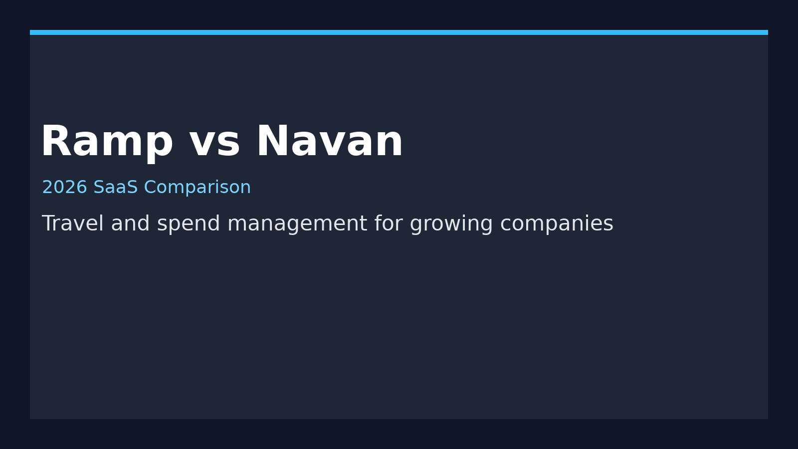 Ramp vs Navan (2026) featured image