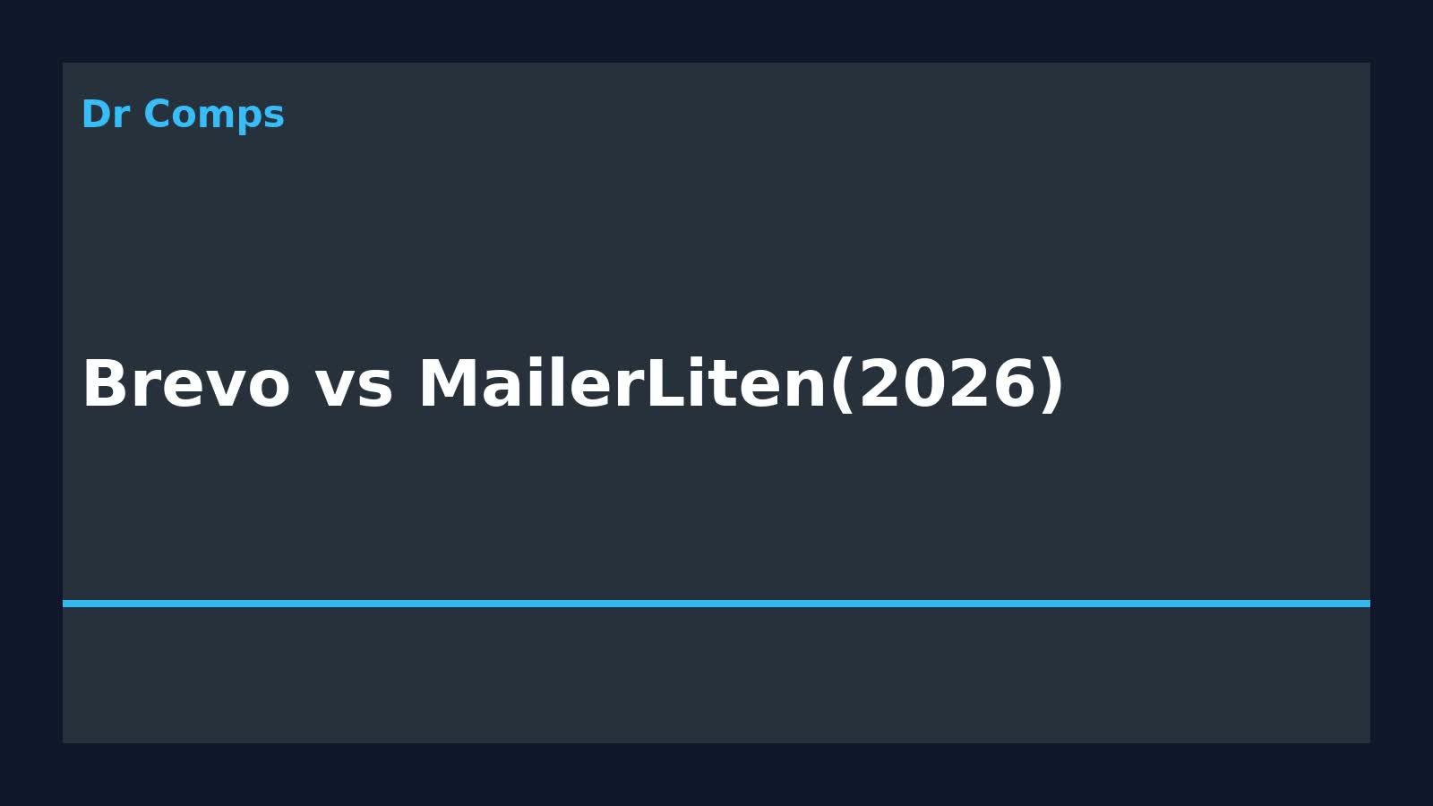 Brevo vs MailerLite (2026) featured image