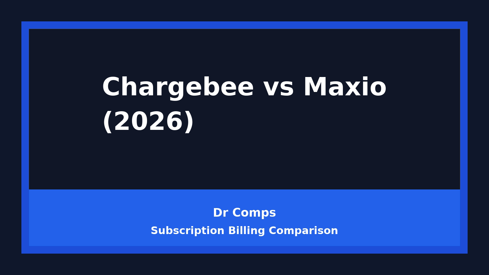 Chargebee vs Maxio (2026) featured image